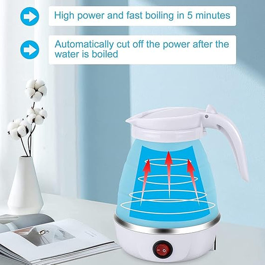 Multipurpose Electric Foldable Travel Kettle – Compact and Versatile Hot Water Solution