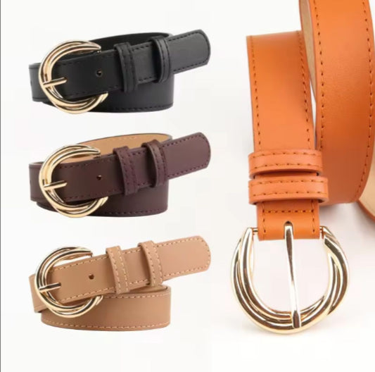4 Pack Kids Leather Belts Girls Skinny Belt Color Leather Belts Strappy Waist Belt