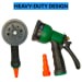 Heavy Duty Garden Hose Nozzle Water Spray Gun for Gardening