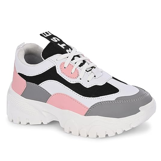 Lightweight Casual Lace-Up Sneaker for Women/Girls