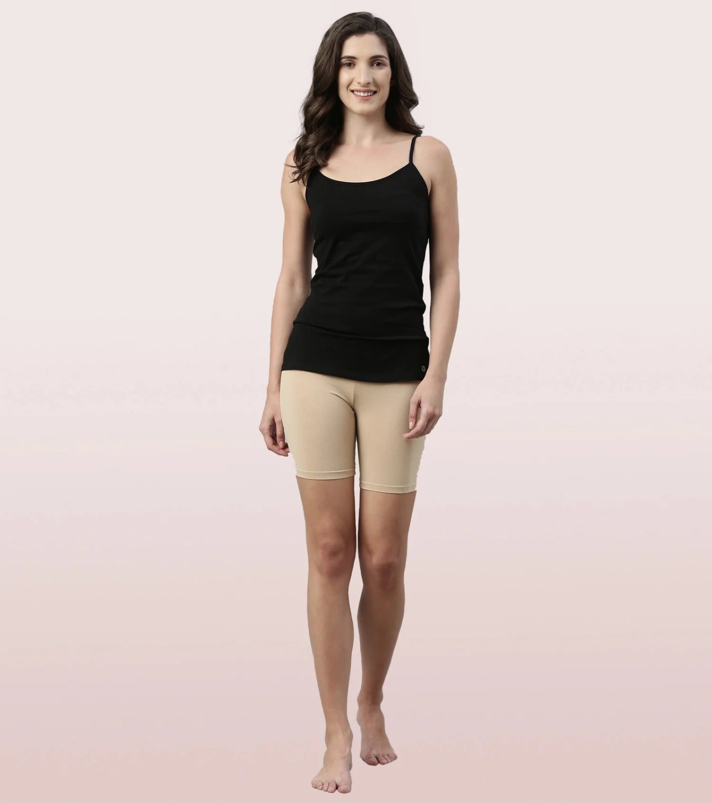 Women's and Girl's Cotton Lycra Short Length Cycling Short Yoga Shorts
