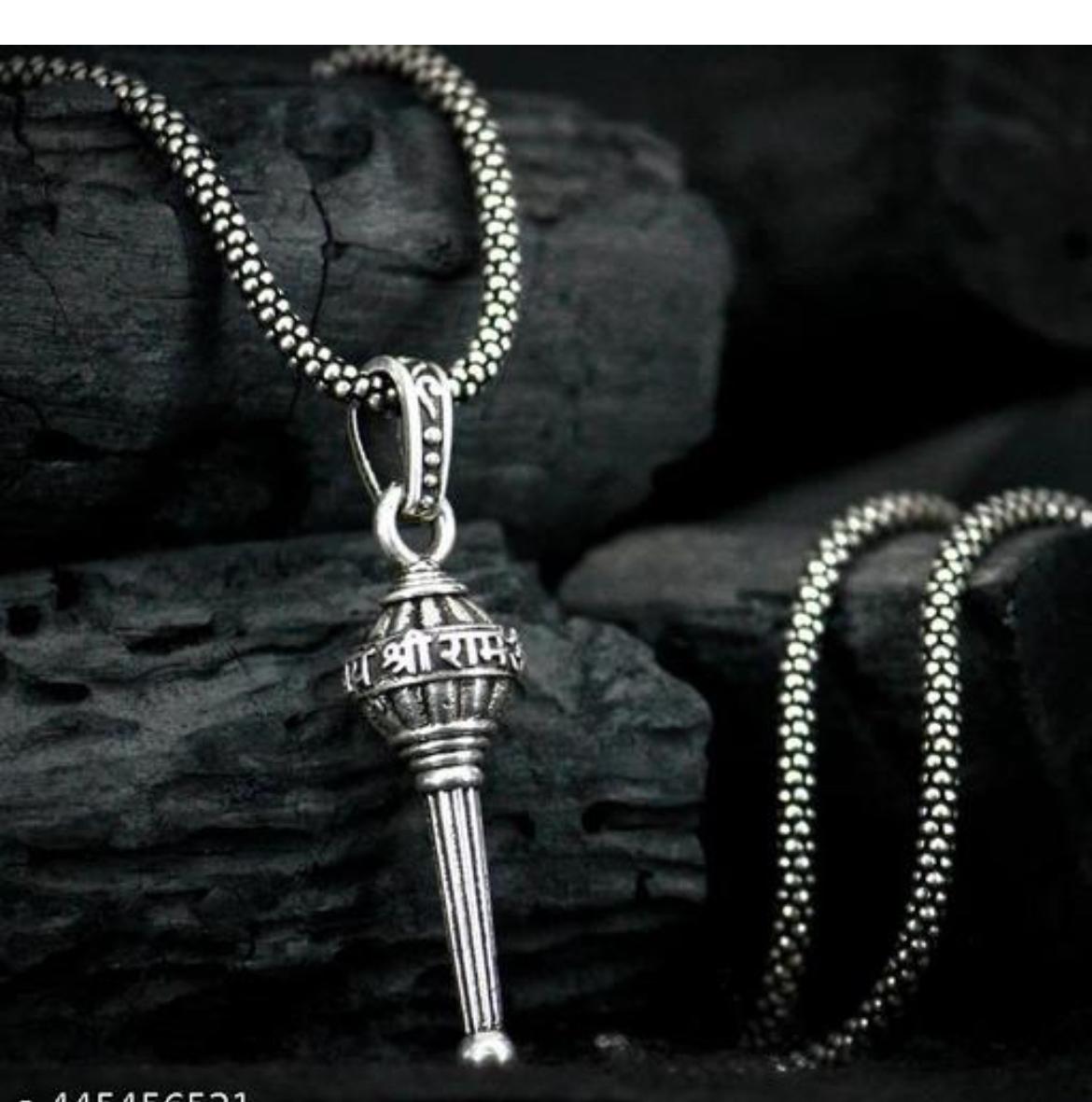 Lord Hanuman With Gada Pendant