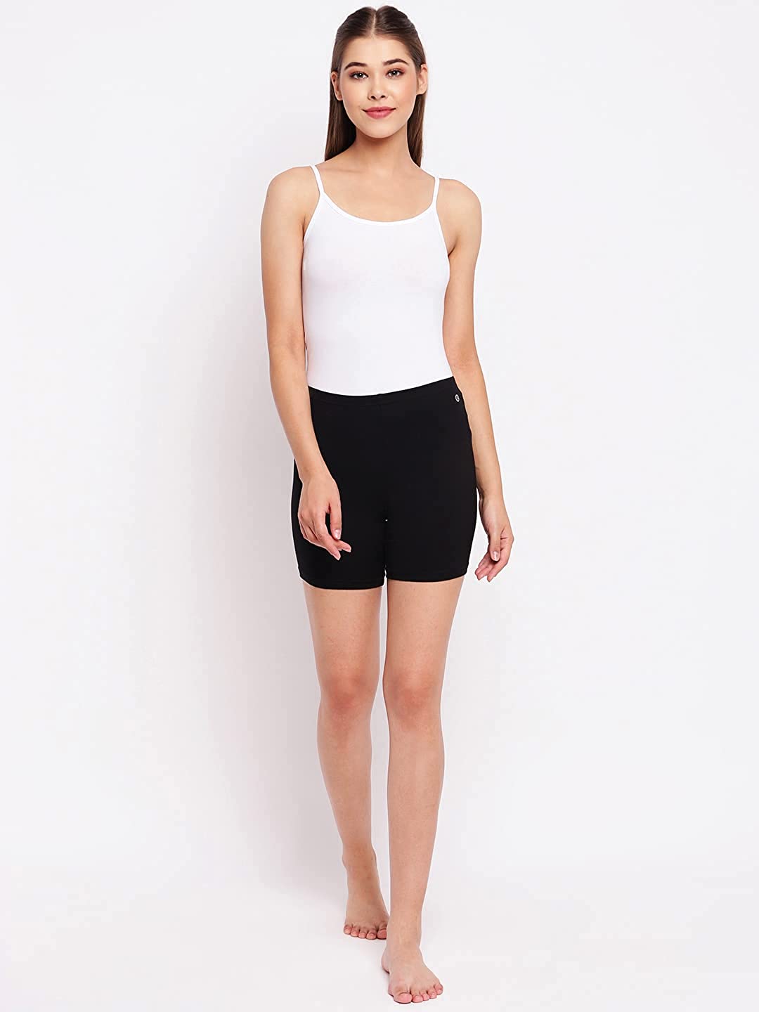 Women's and Girl's Cotton Lycra Short Length Cycling Short Yoga Shorts