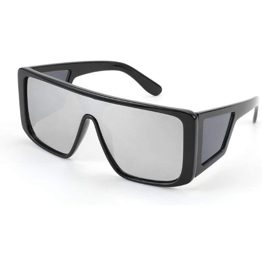 Rectangle Oversized Shield Sunglasses for Women Men shade