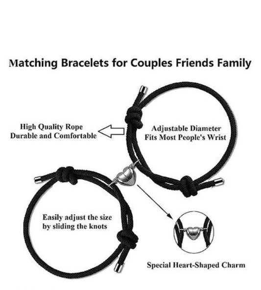 2pcs Magnetic Couple Bracelets
