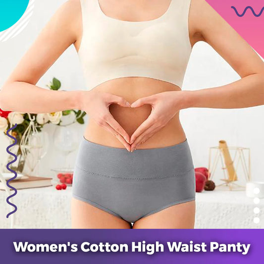 Women's Cotton High Waist Panty - MultiColor