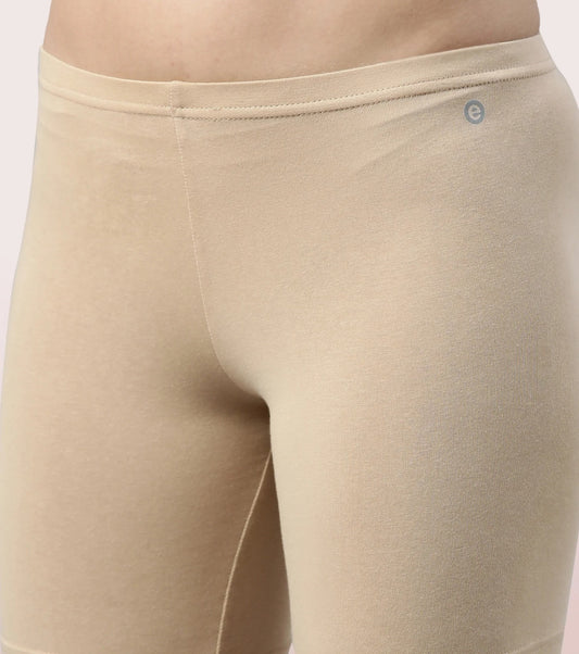 Women's and Girl's Cotton Lycra Short Length Cycling Short Yoga Shorts