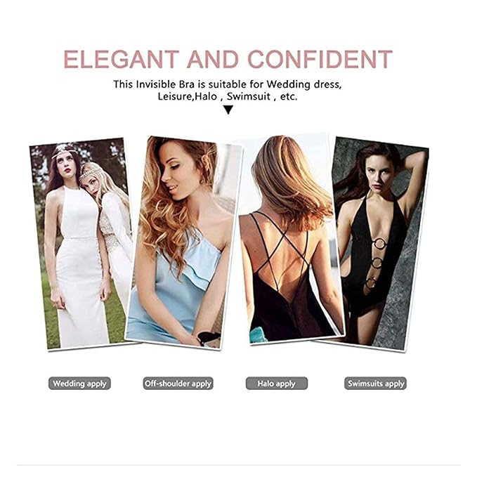 Stick-On Bra Invisible Sticky Strapless Gel Self Backless Adhesive Bra for Women ( Pack of 2 )