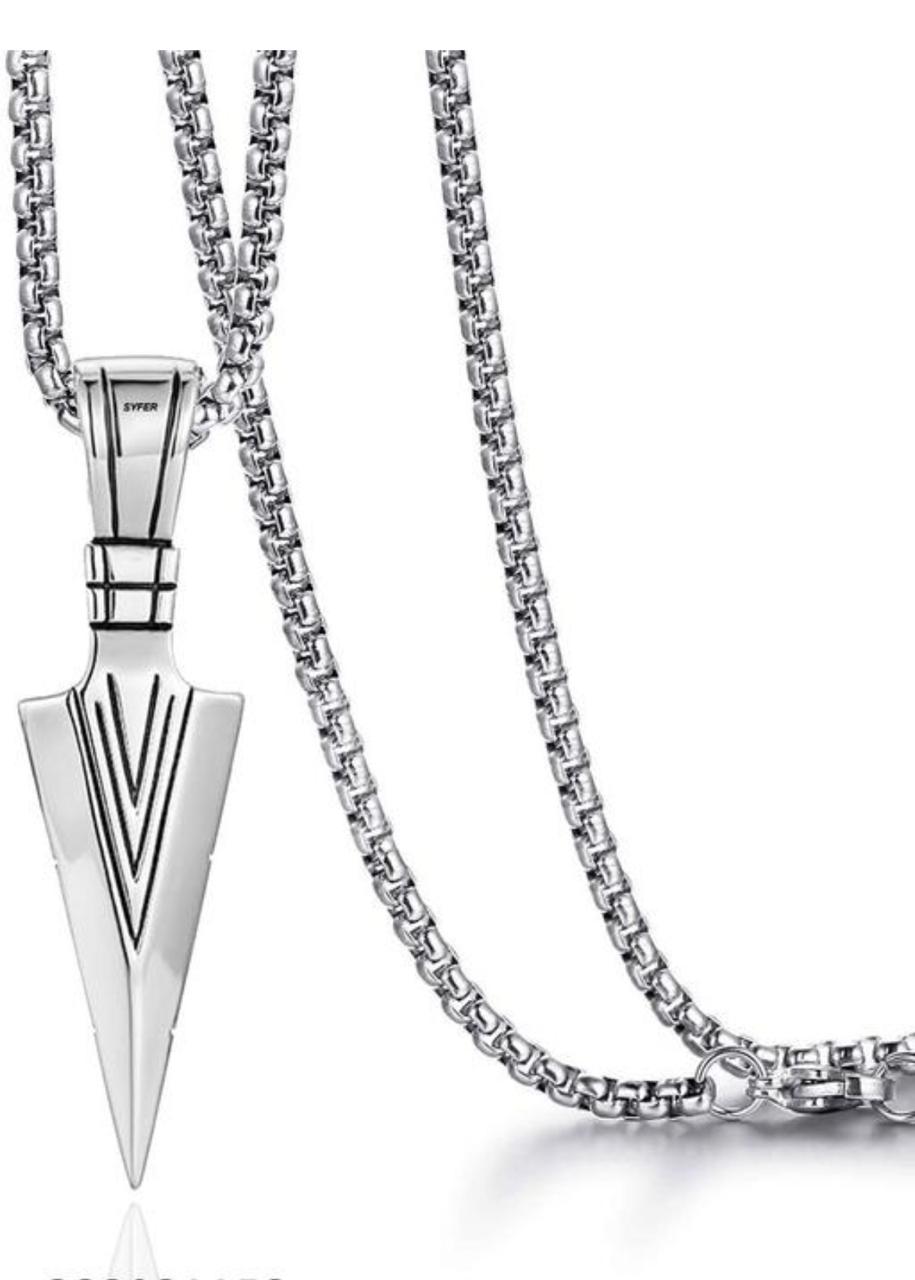 High Polished The Silver Arrow Pendant